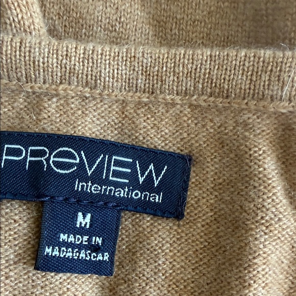 Preview International Soft Tan Cardigan100% cashmere - Picture 15 of 15